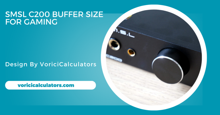 Smsl C200 Buffer Size For Gaming